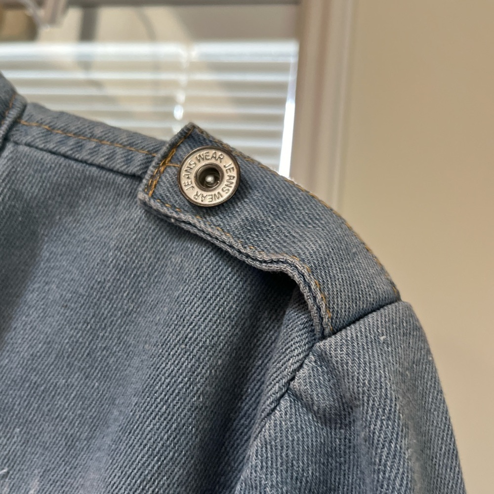 NWT!  Jeans Jacket Zip up Peplum - Picture 6 of 12